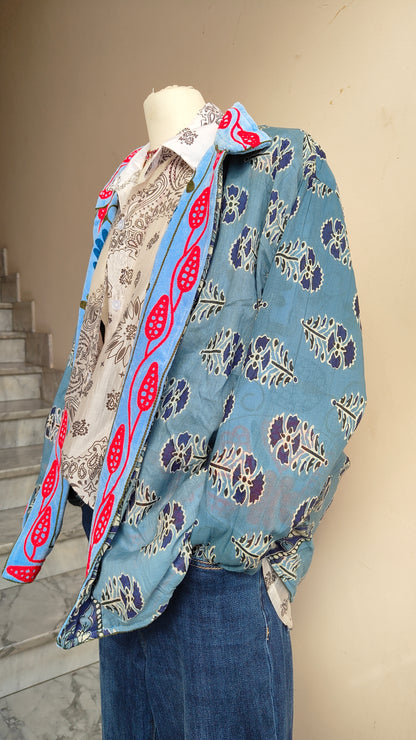 Giacca Boho con Tasche Laterali