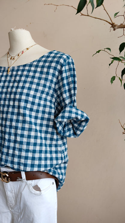 Camicia Vichy bottoni