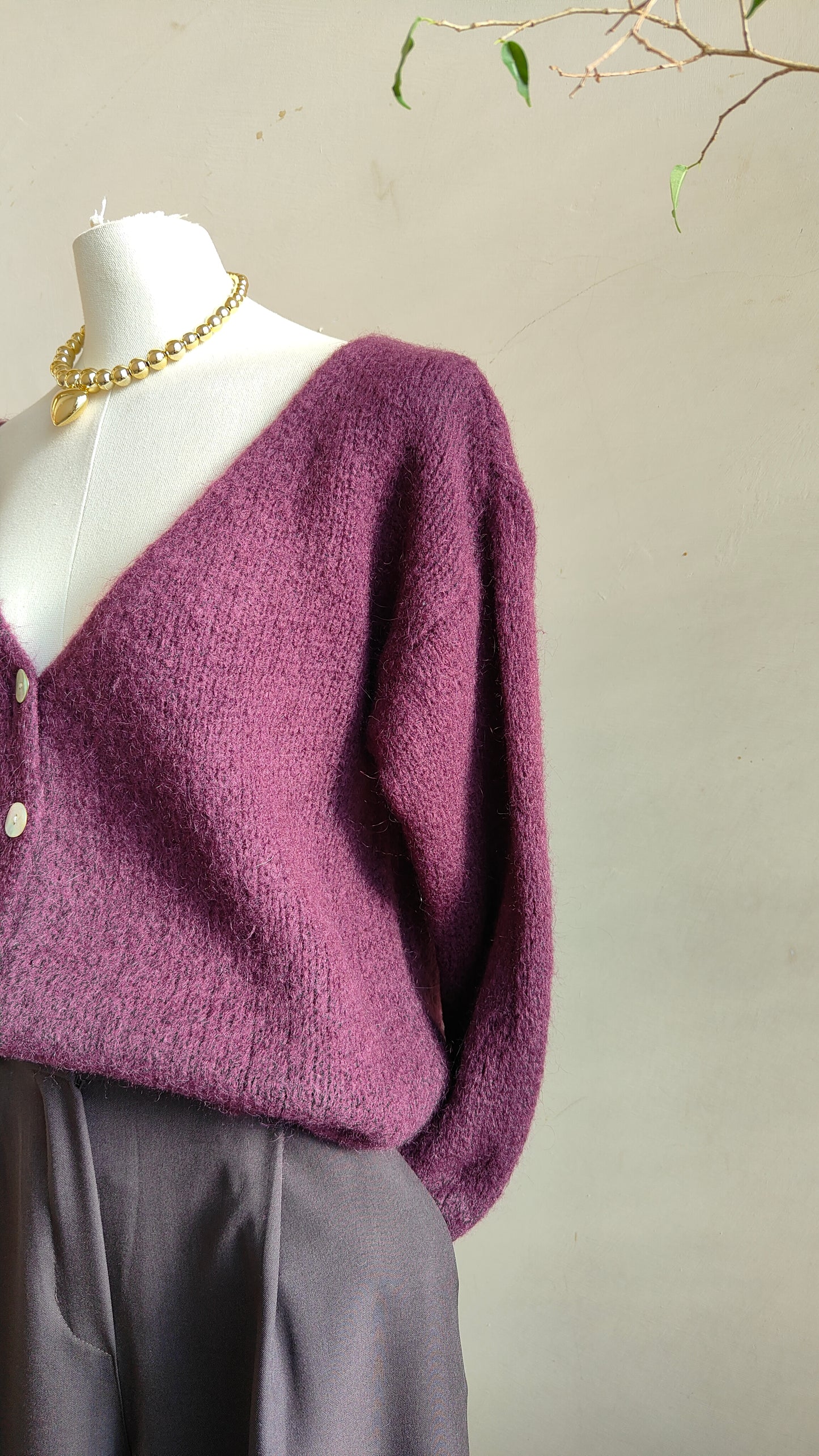 Cardigan mohair