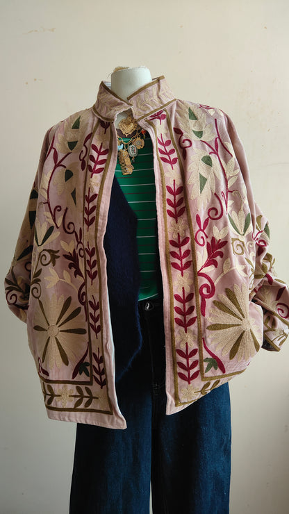 Giacca Boho con Tasche Laterali