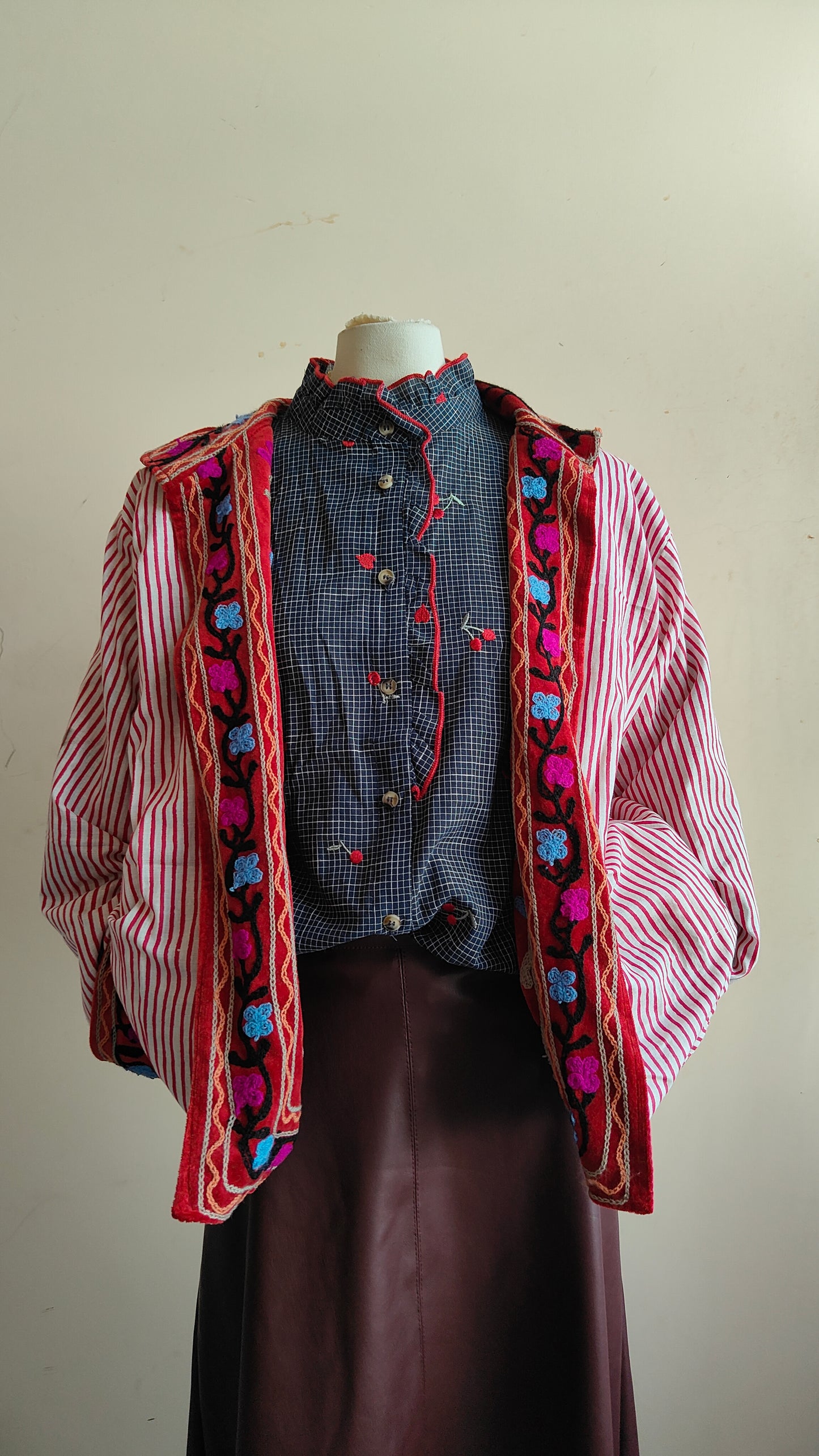 Giacca Boho con Tasche Laterali