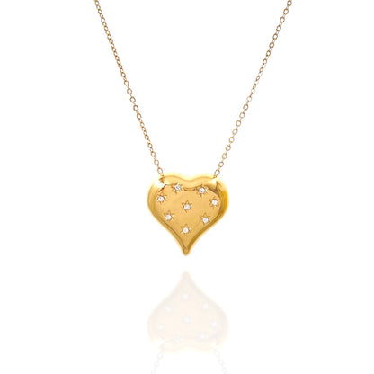 Collana cuore punti luce