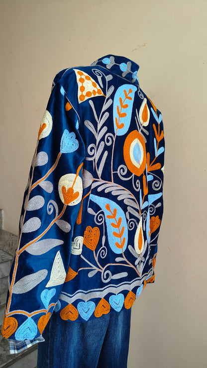 Giacca Boho con Tasche Laterali