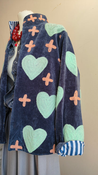 Giacca Boho con Tasche Laterali