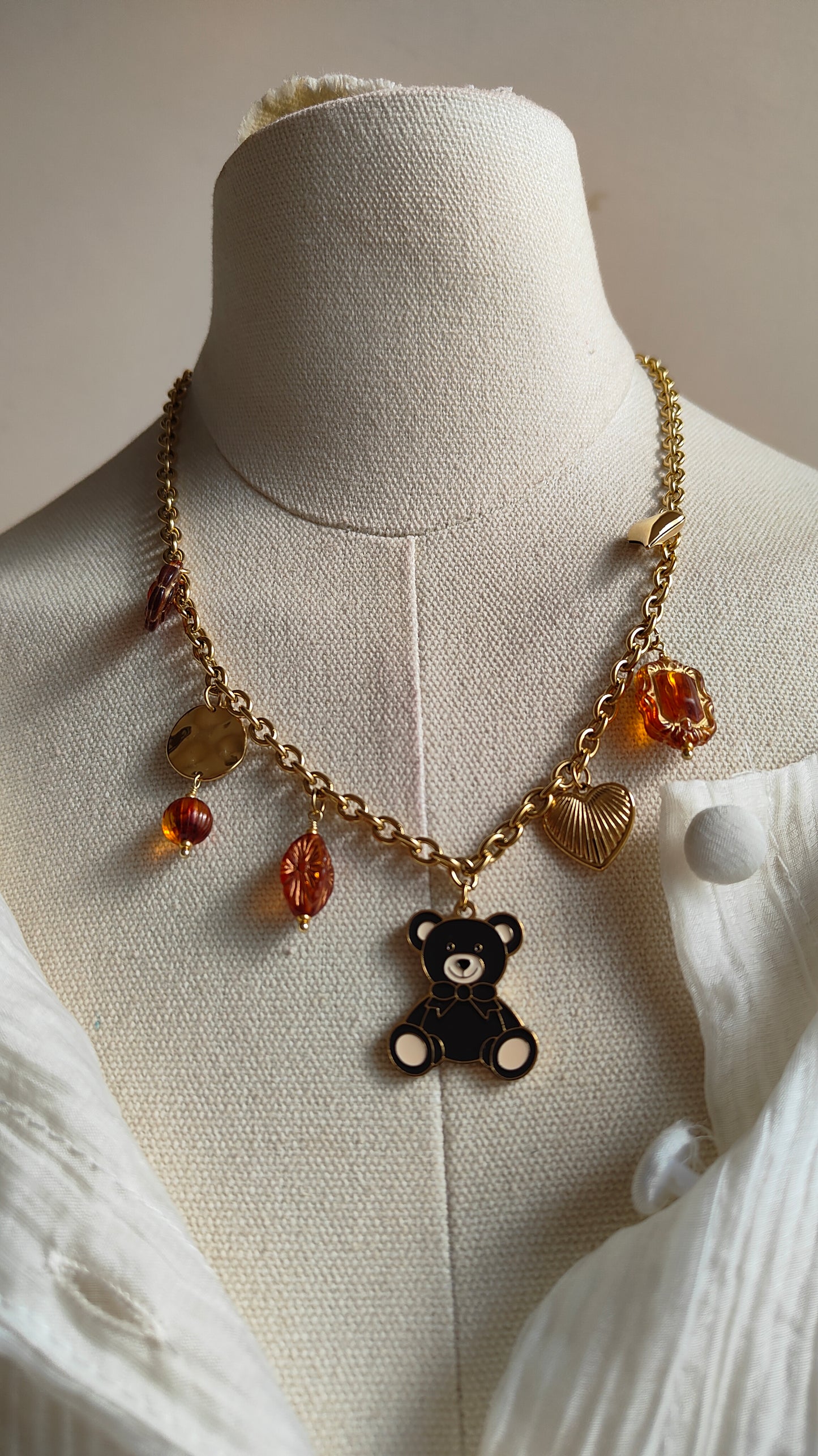 Collana Teddy Charm
