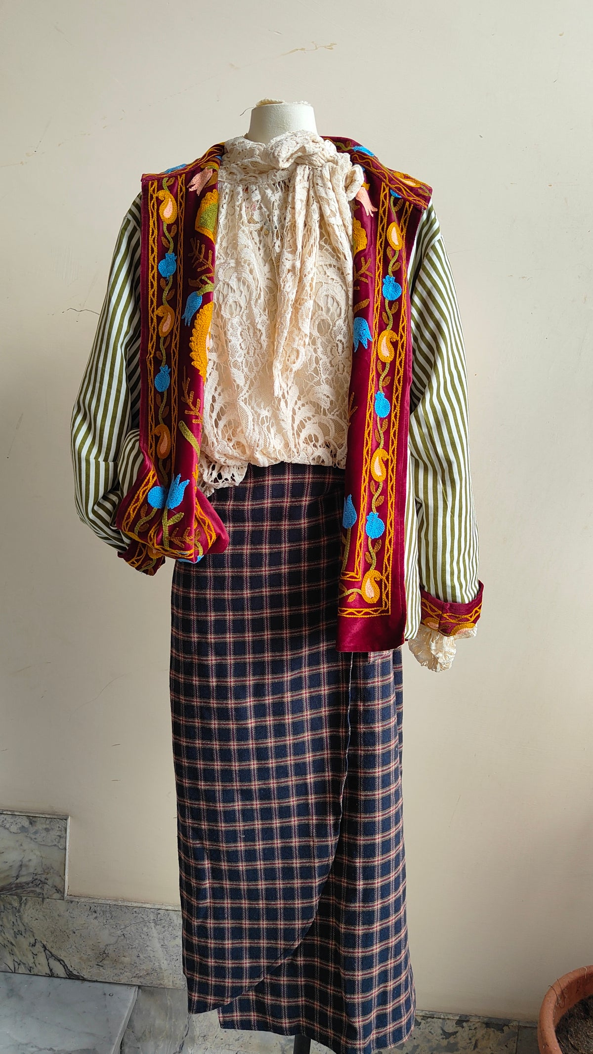 Giacca Boho con Tasche Laterali