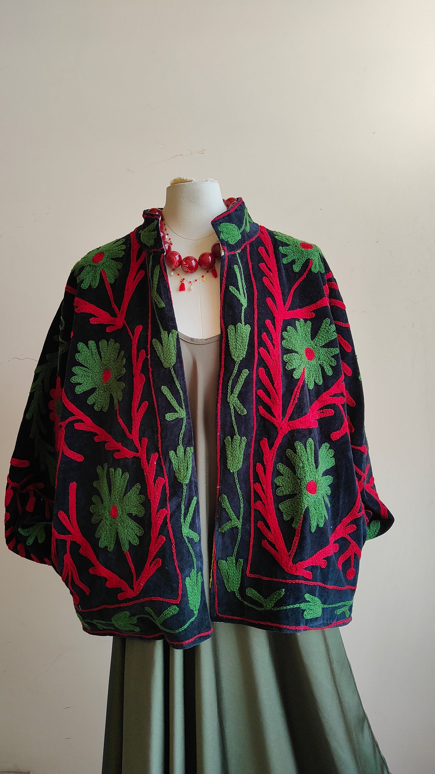 Giacca Boho con Tasche Laterali