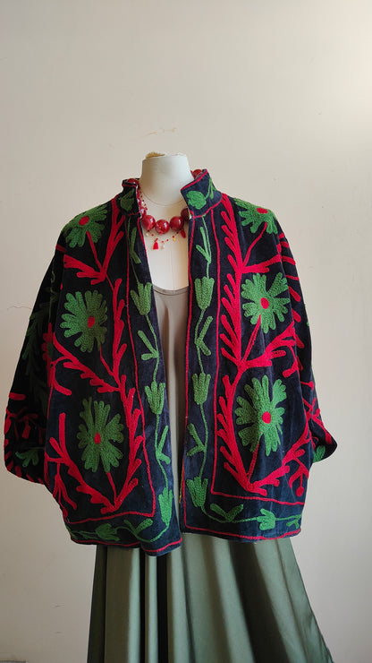 Giacca Boho con Tasche Laterali