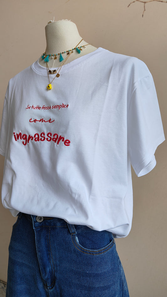 T-shirt Semplice come ingrassare