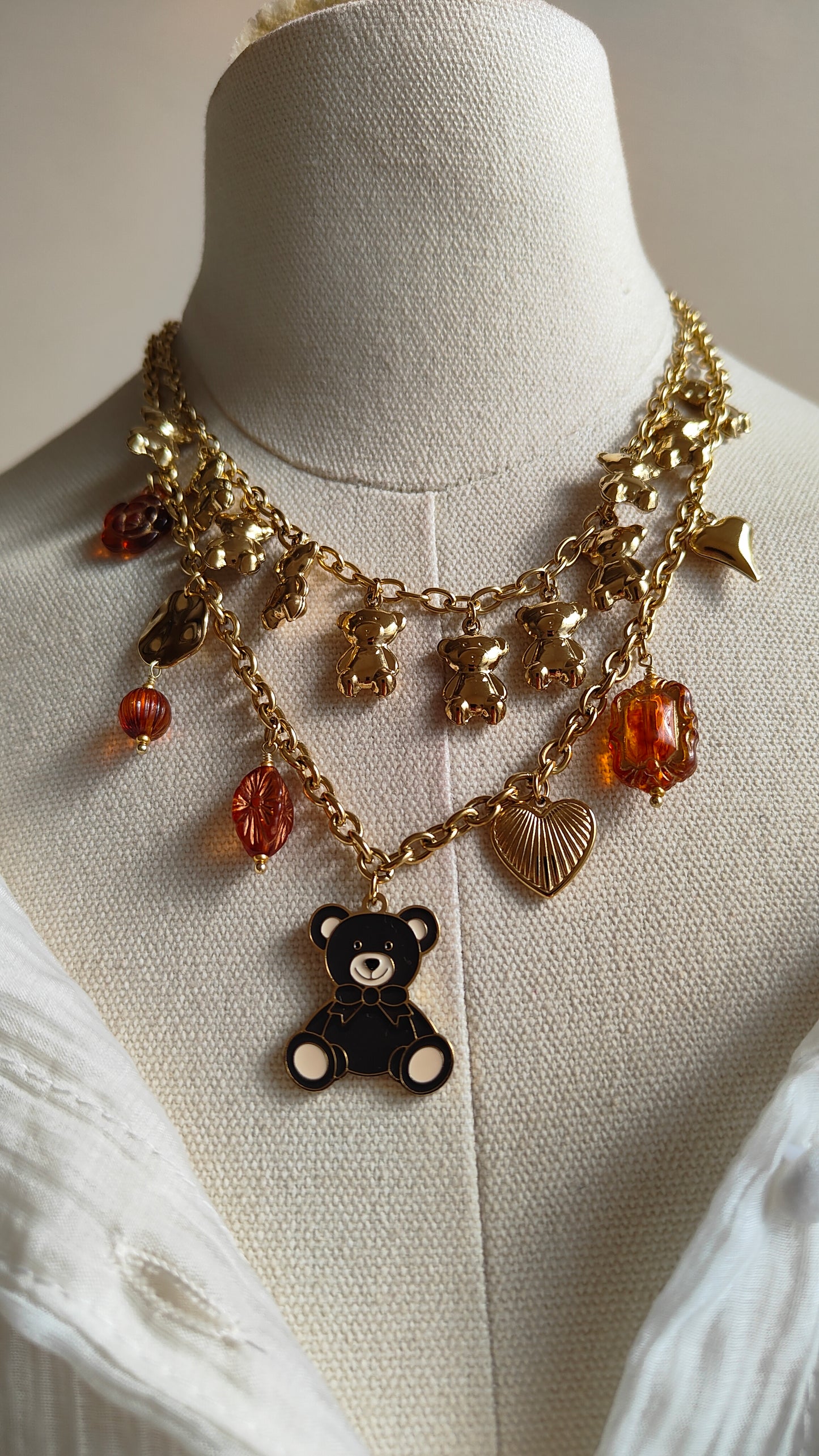 Collana Teddy Charm