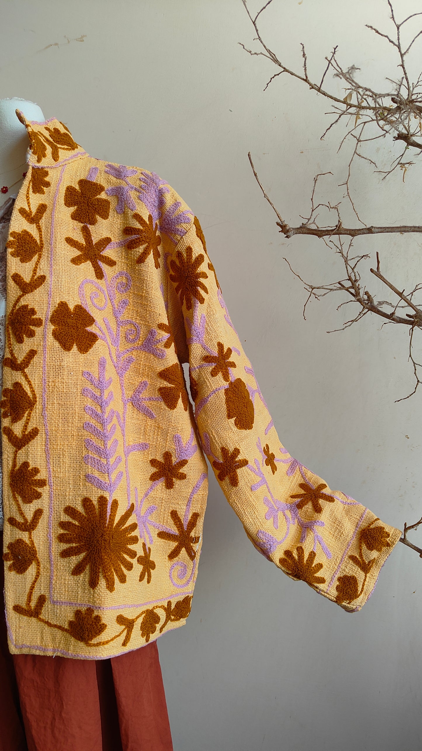 Giacca Boho tasche Canapa