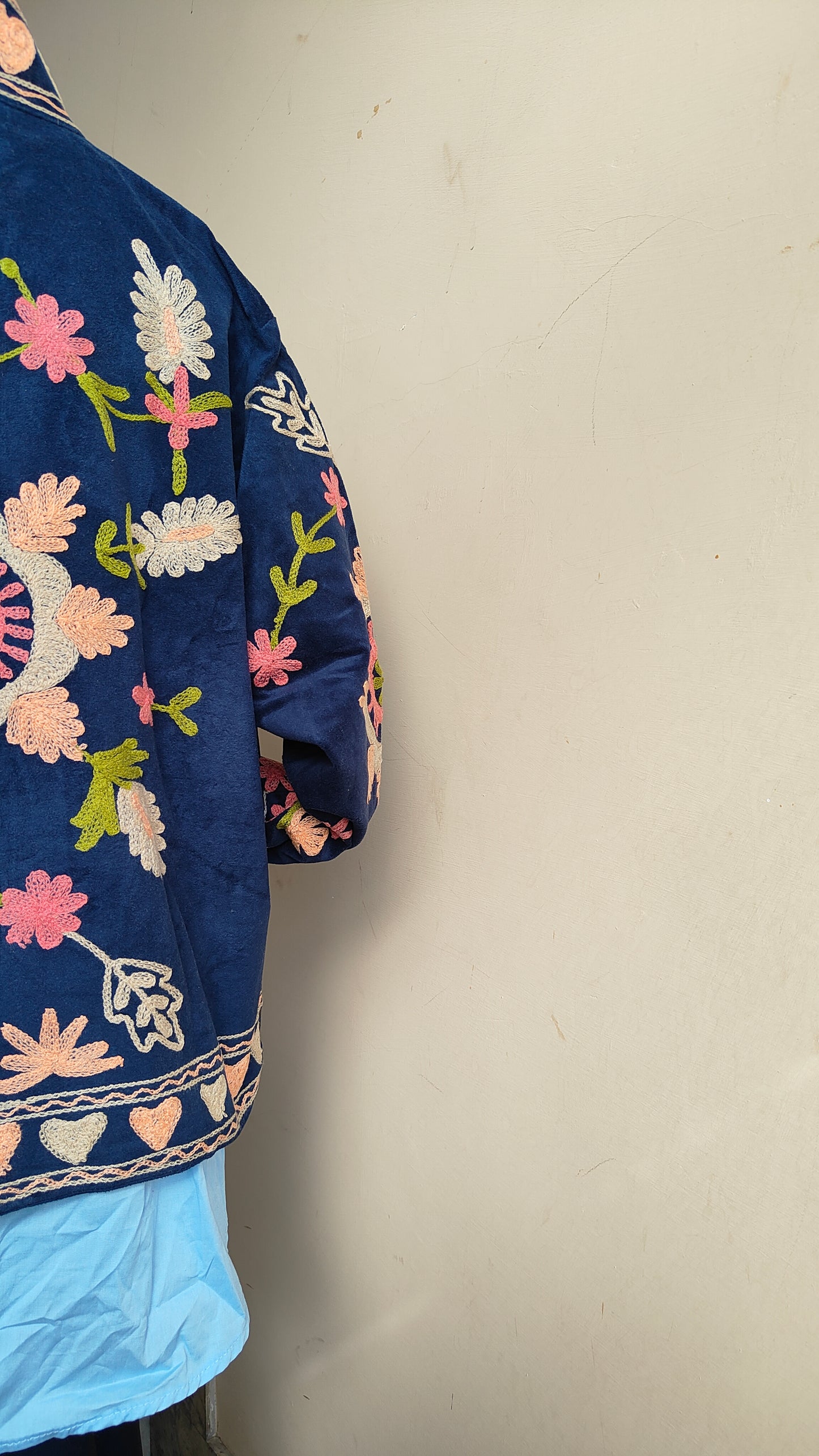 Giacca Boho con Tasche Laterali