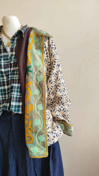 Giacca Boho con Tasche Laterali