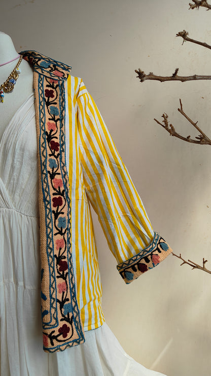 Giacca Boho tasche Canapa