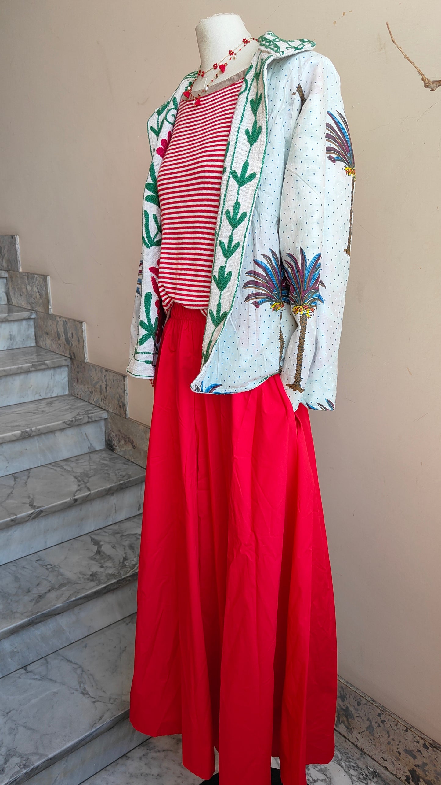 Giacca Boho tasche Canapa