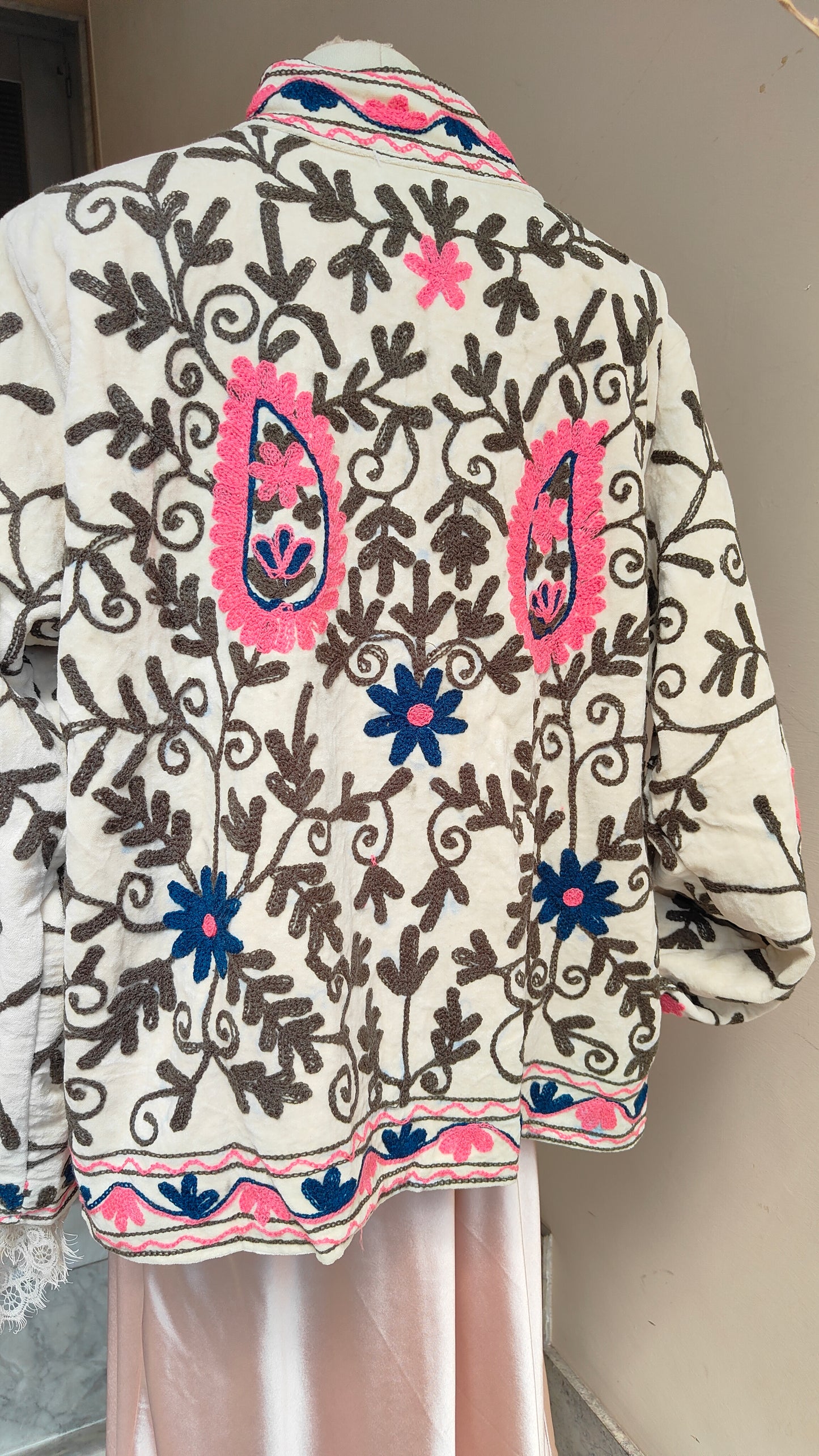 Giacca Boho con Tasche Laterali