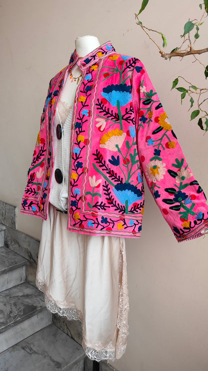 Giacca Boho con Tasche Laterali