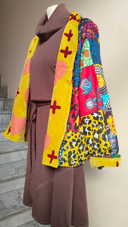 Giacca Boho con Tasche Laterali