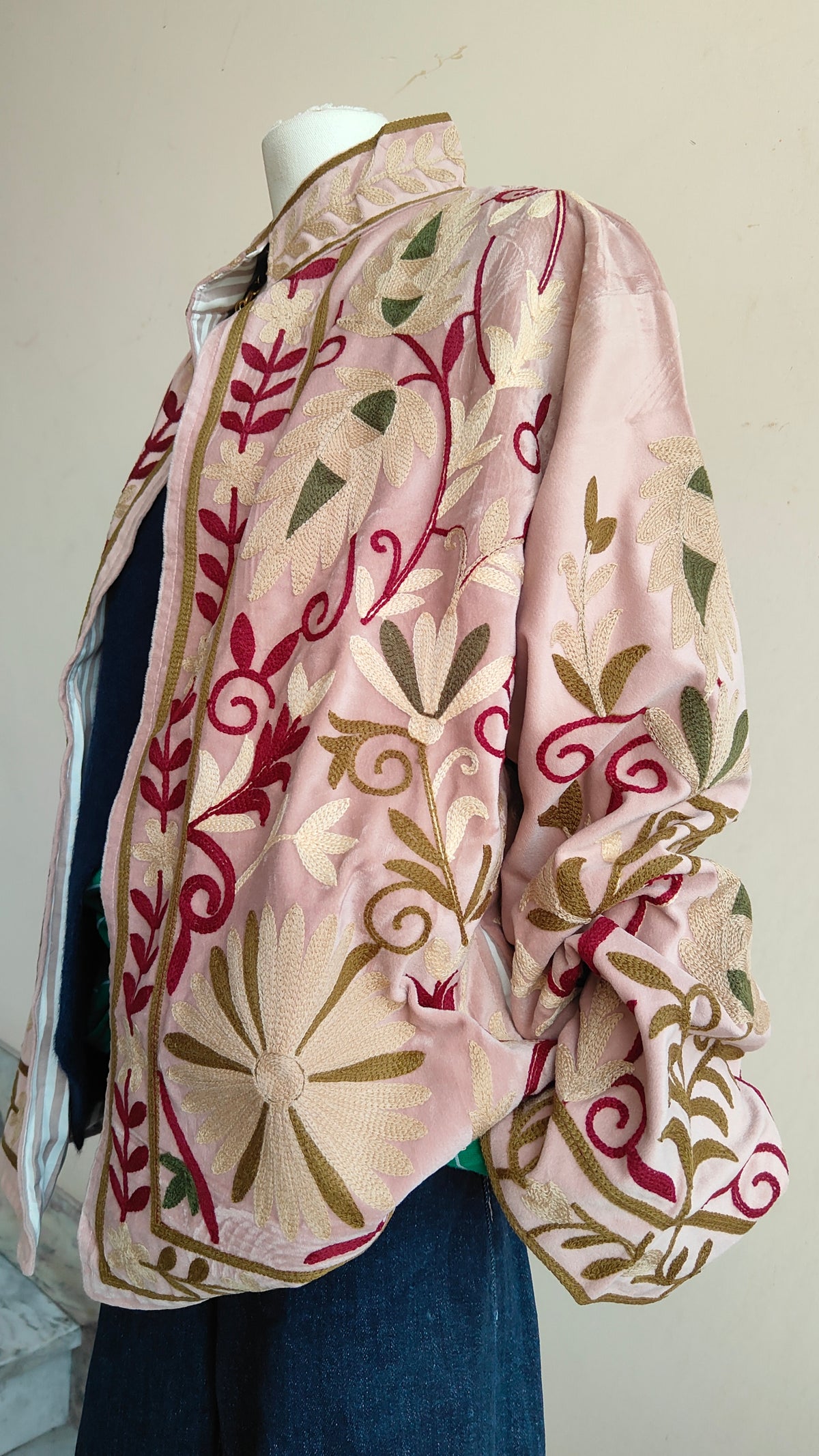Giacca Boho con Tasche Laterali