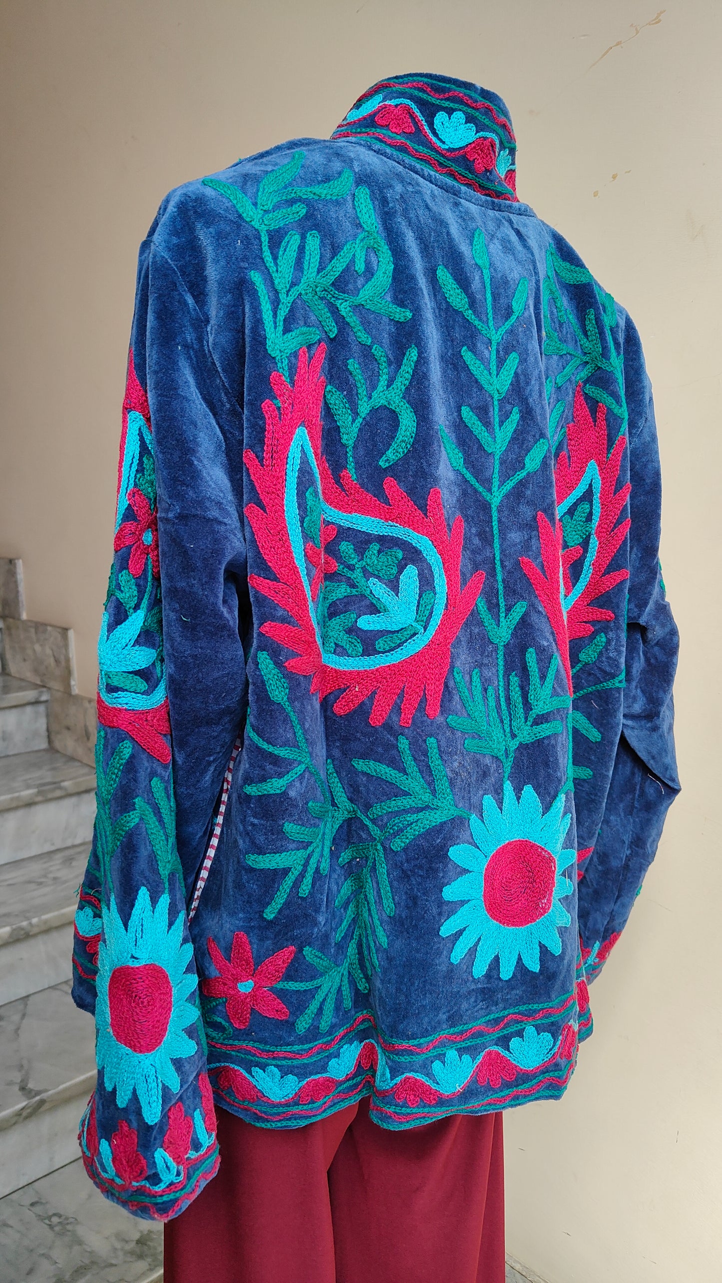 Giacca Boho con Tasche Laterali