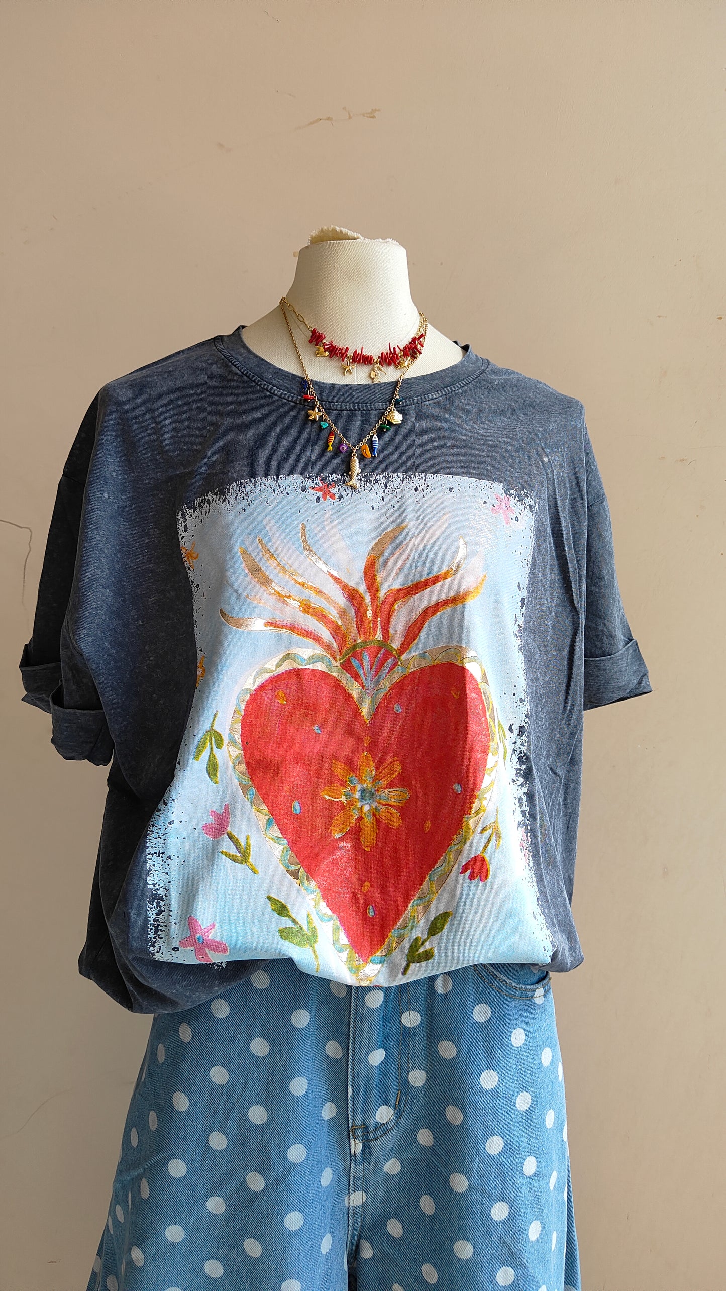 T-shirt Corazón Viva