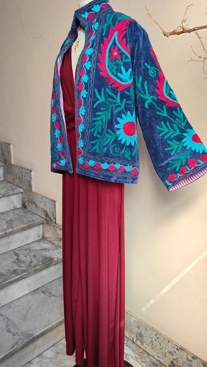 Giacca Boho con Tasche Laterali