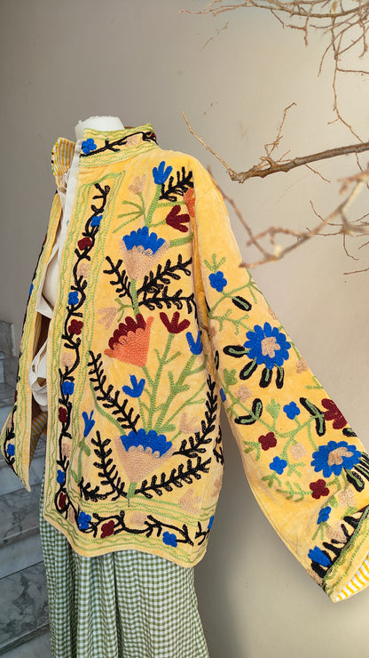 Giacca Boho con Tasche Laterali