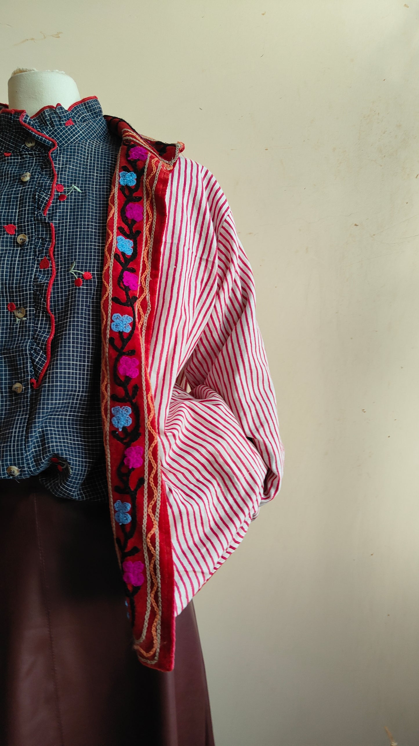 Giacca Boho con Tasche Laterali