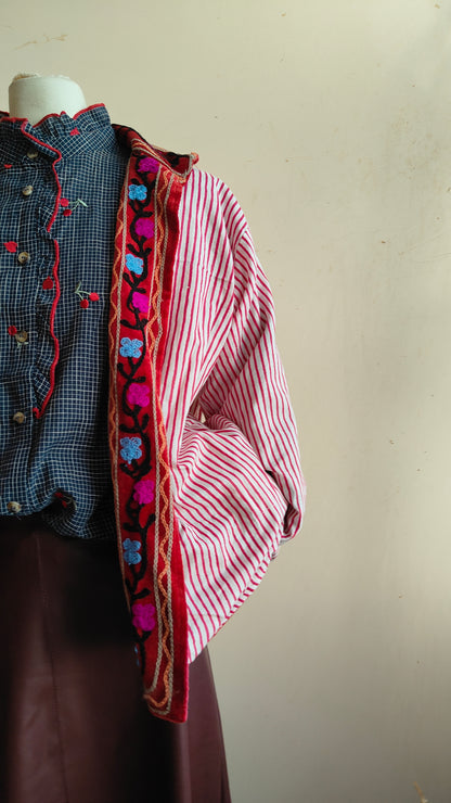 Giacca Boho con Tasche Laterali