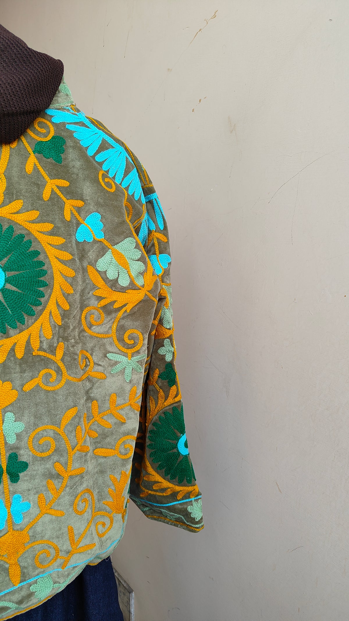 Giacca Boho con Tasche Laterali
