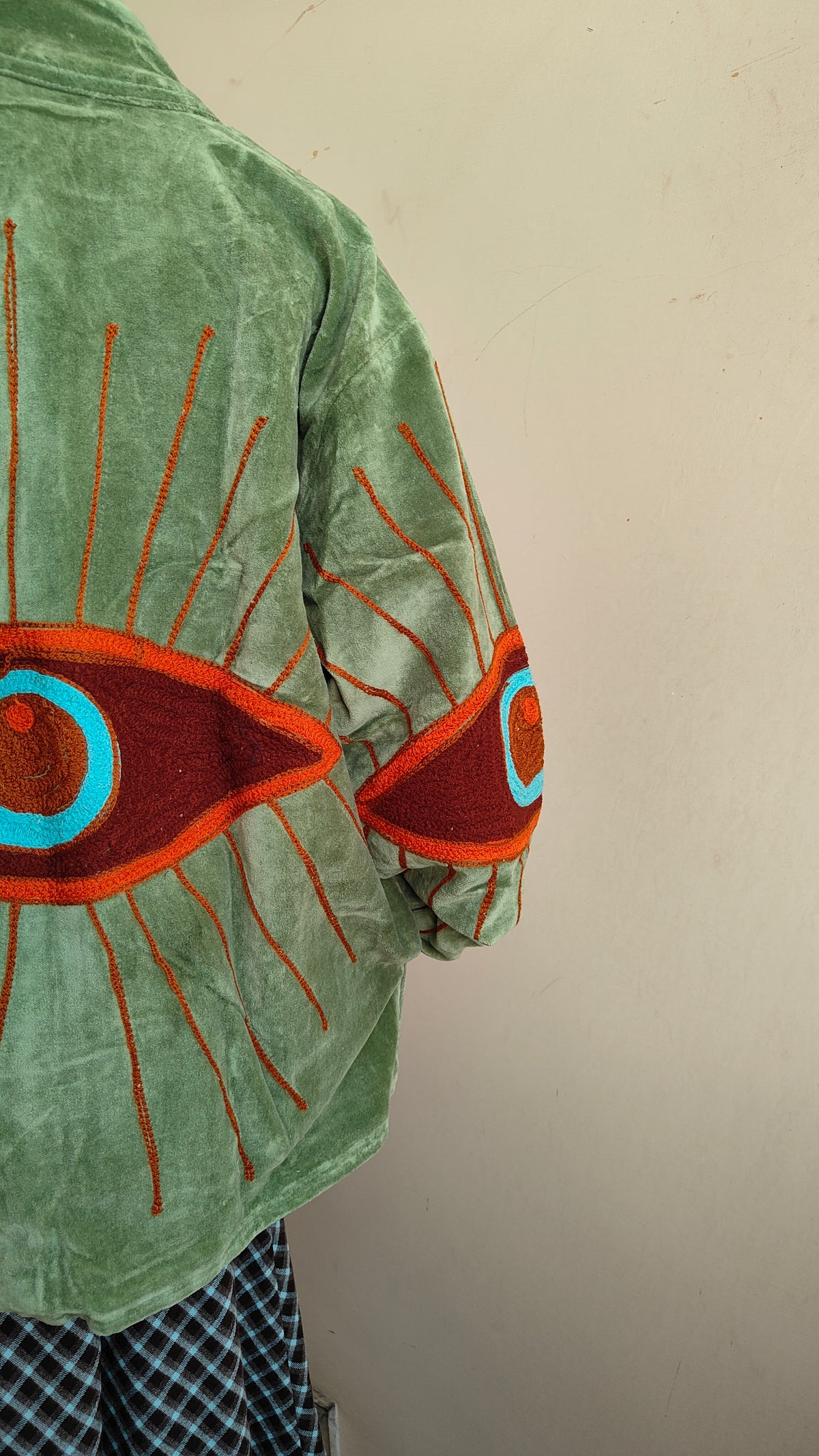 Giacca Boho con Tasche Laterali