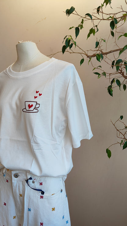 T-shirt caffè