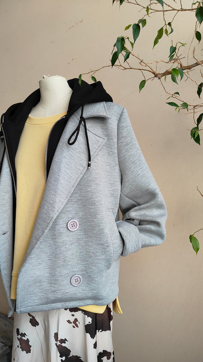 Giacca neoprene cappuccio