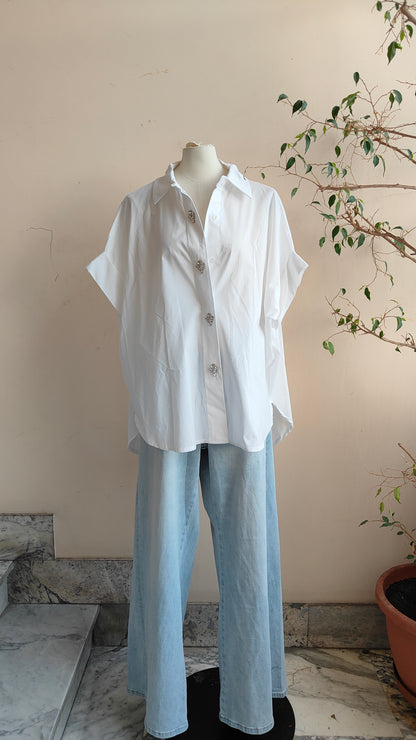 Camicia bottoni gioiello