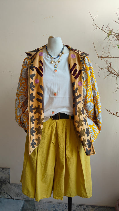 Giacca Boho con Tasche Laterali