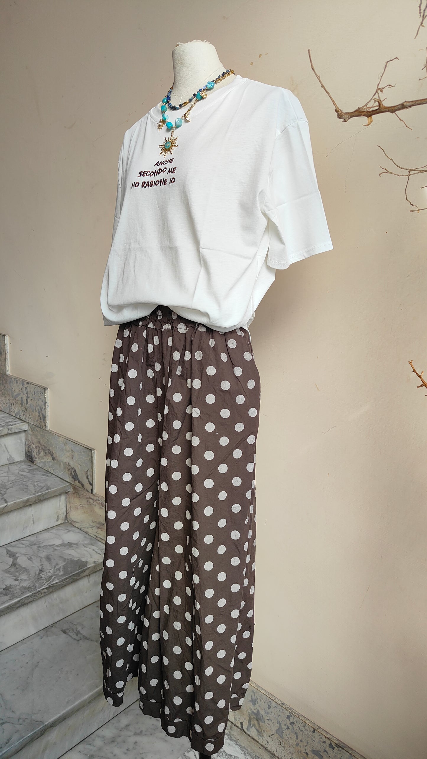 Pantaloni Pois Balloon