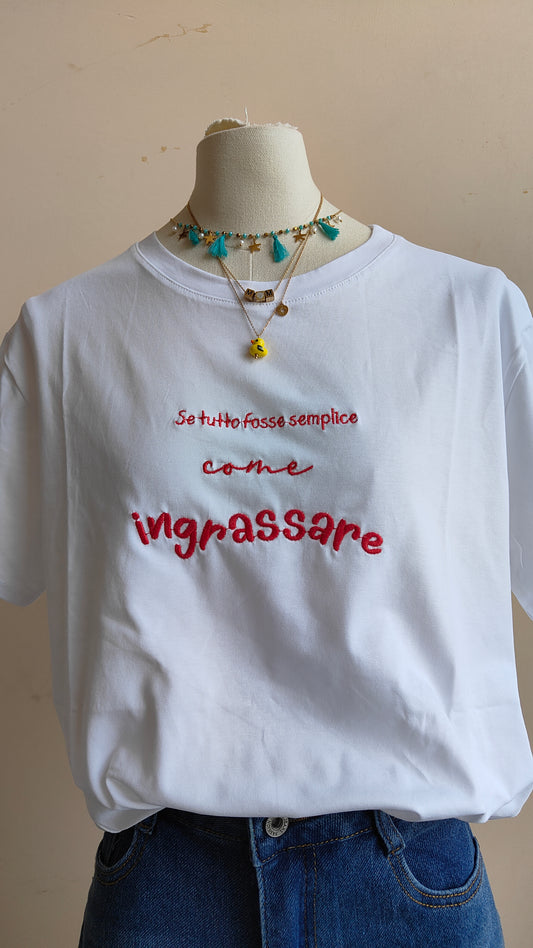 T-shirt Semplice come ingrassare