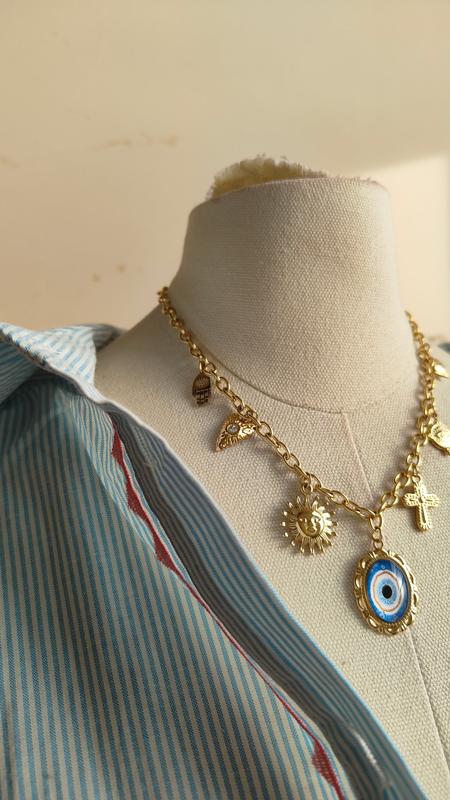 Collane Amuleto Blu