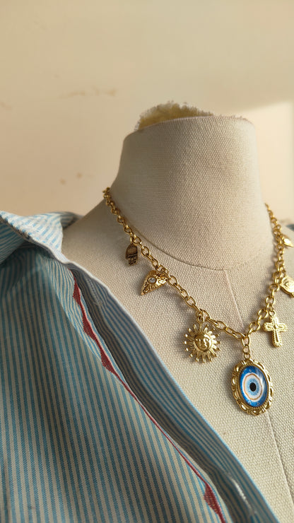 Collane Amuleto Blu