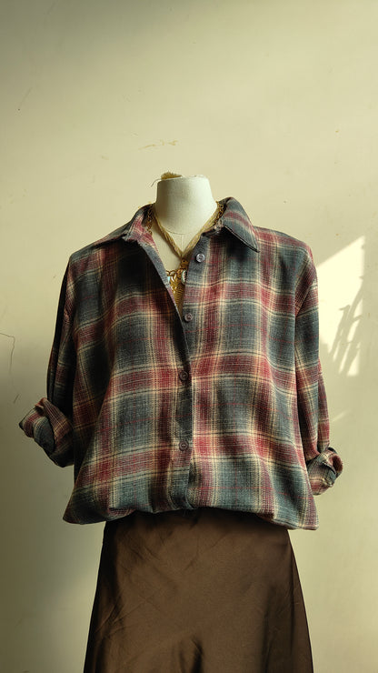 Camicia Tartan Oversize