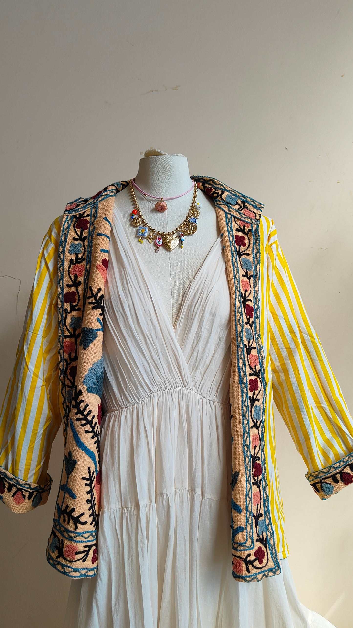Giacca Boho tasche Canapa