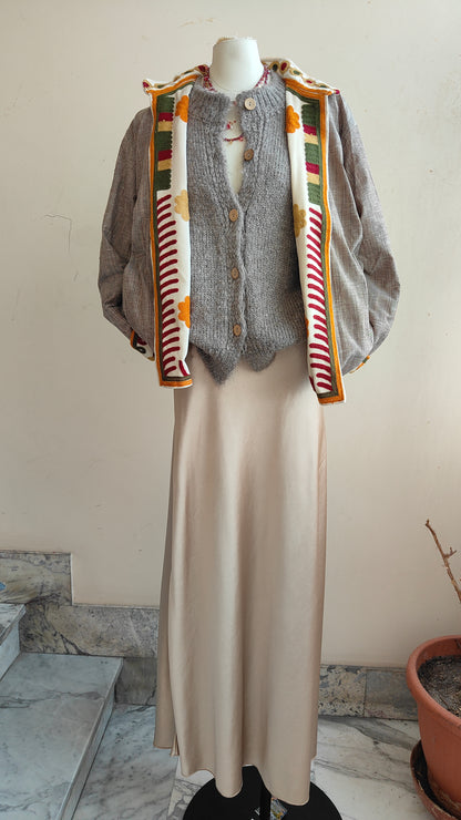 Giacca Boho con Tasche Laterali