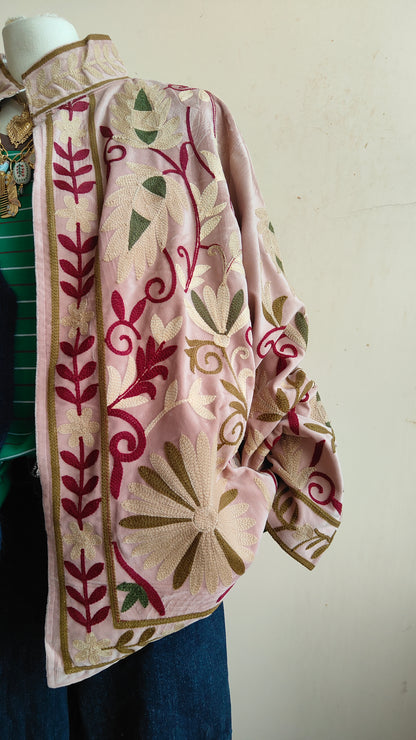 Giacca Boho con Tasche Laterali