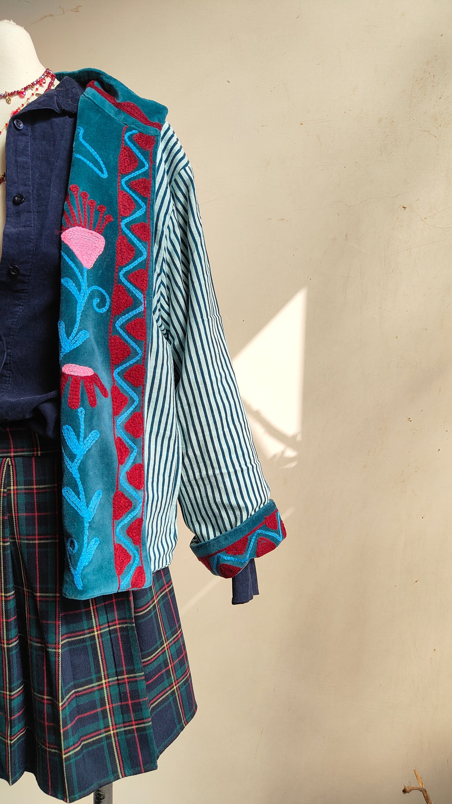 Giacca Boho con Tasche Laterali