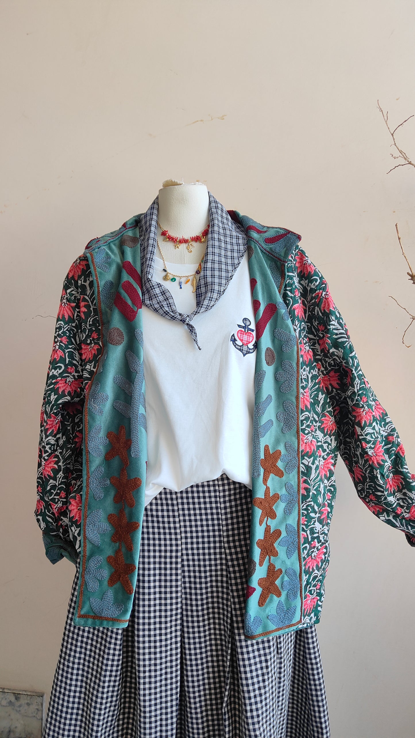 Giacca Boho con Tasche Laterali