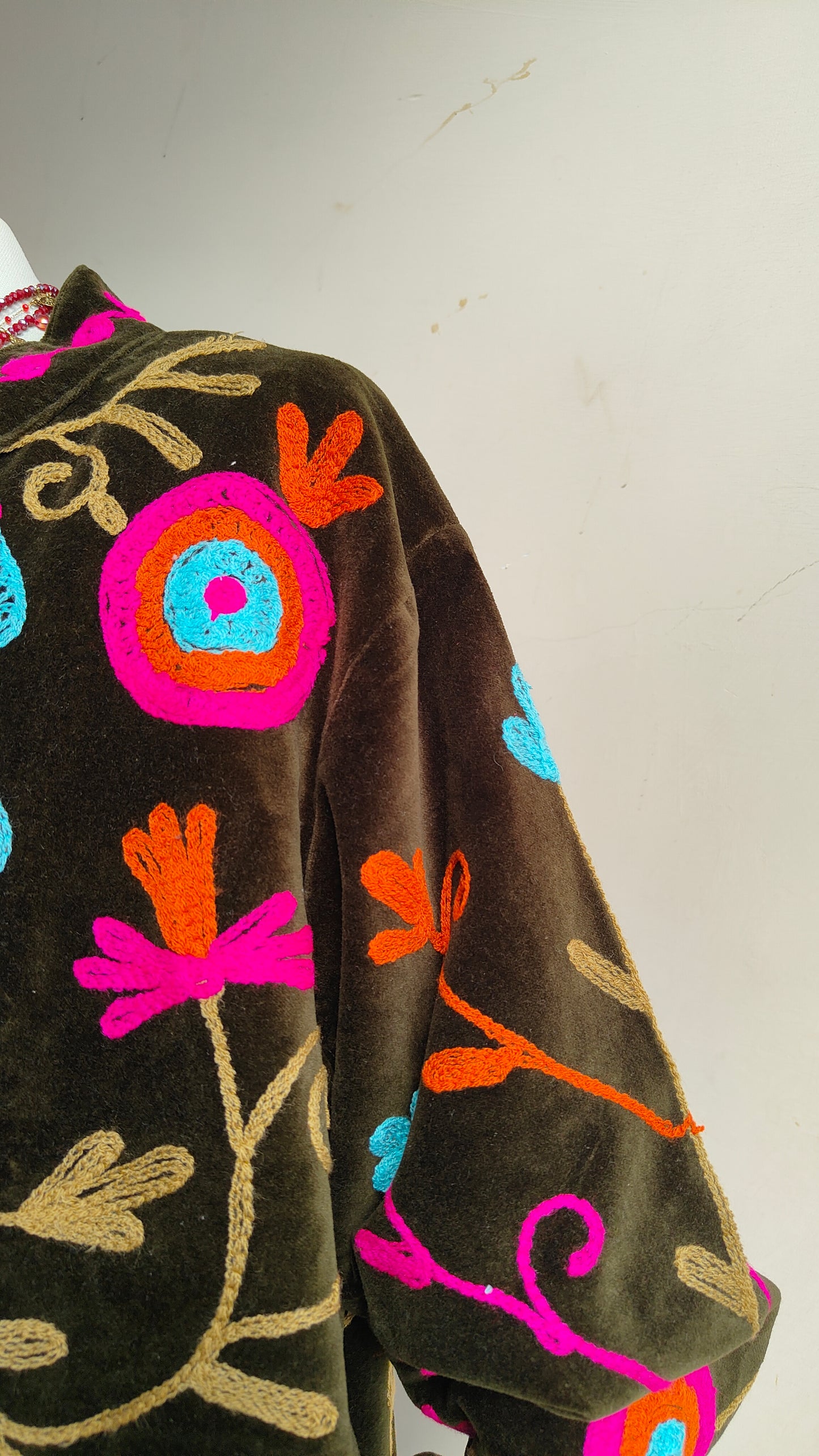 Giacca Boho con Tasche Laterali