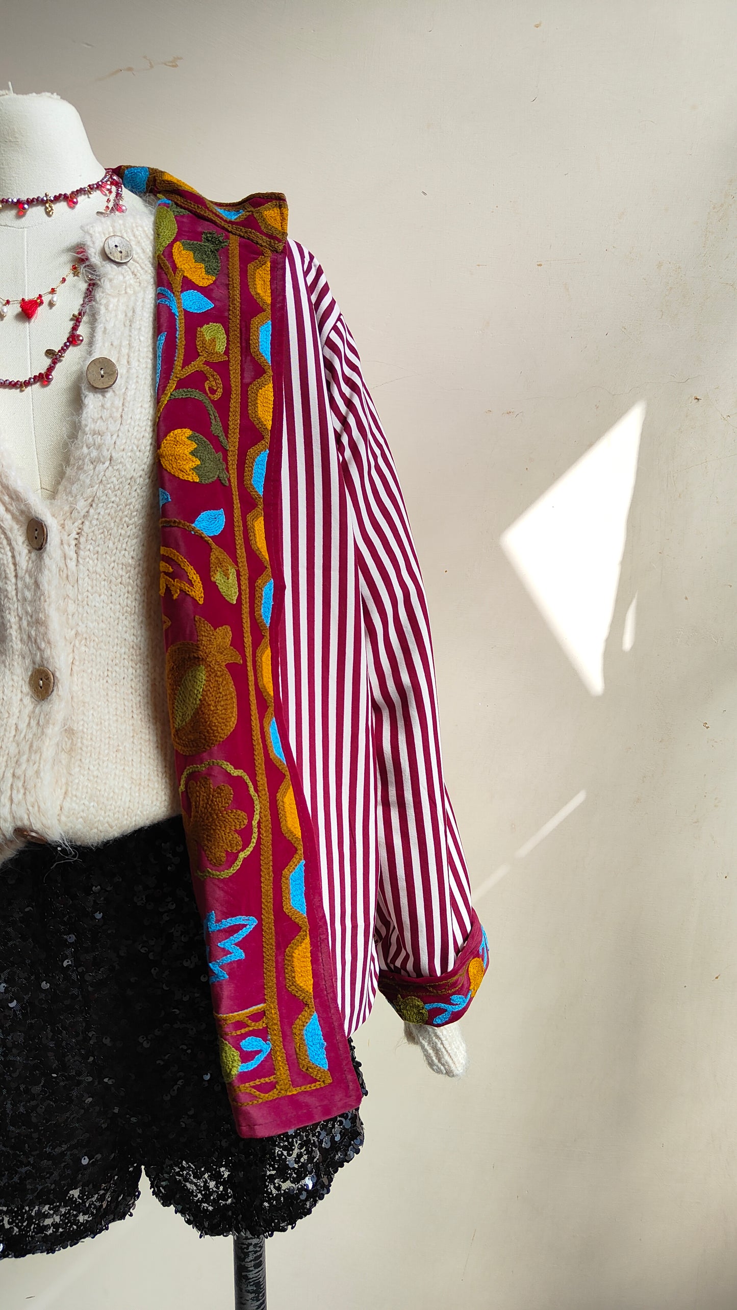 Giacca Boho con Tasche Laterali