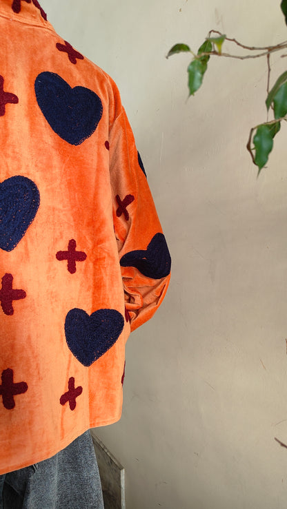 Giacca Boho con Tasche Laterali