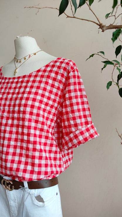 Camicia Vichy bottoni