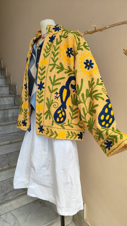 Giacca Boho tasche Canapa